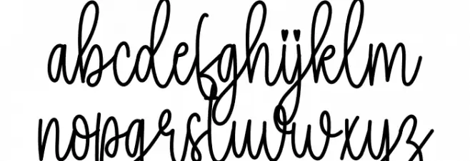 Sunflower Signature Шрифта строчной