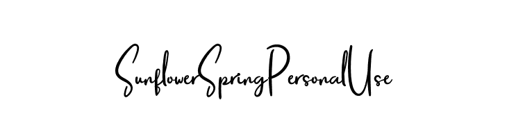 Sunflower Spring Personal Use  フリーフォントのダウンロード