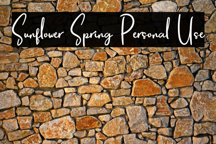 Sunflower Spring Personal Use Example 1