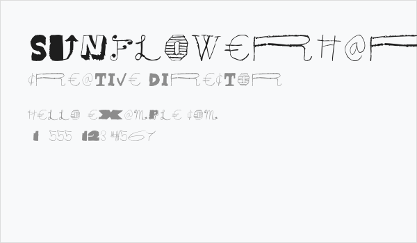 SunflowerHarvest Business Card