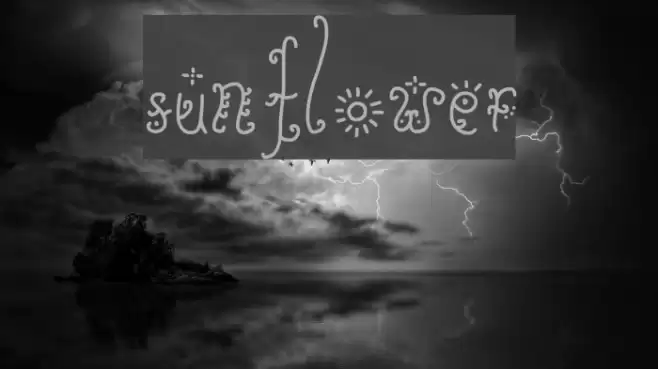 Sunflower Font examples