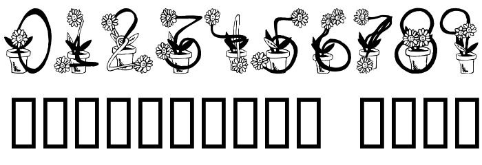 Sunflowers フォント その他の文字