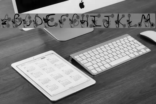 Sunflowers Font examples