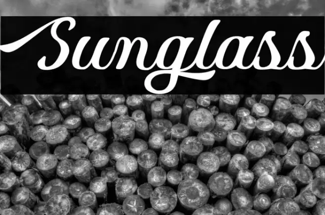 Sunglass Font examples