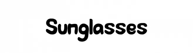 Sunglasses  Frei Schriftart Herunterladen