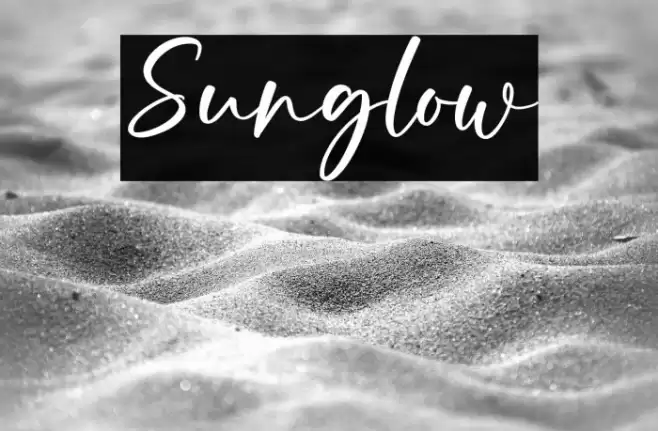 Sunglow Font examples