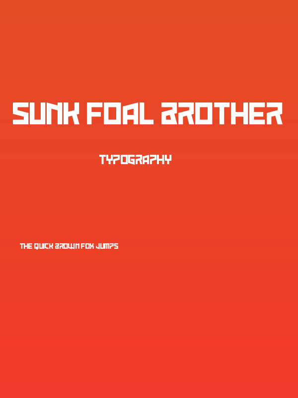 Sunk Foal Brother Poster