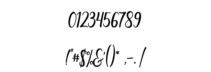 Sunkisa Font OTHER CHARS