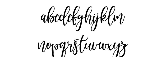 Sunkisa Font LOWERCASE