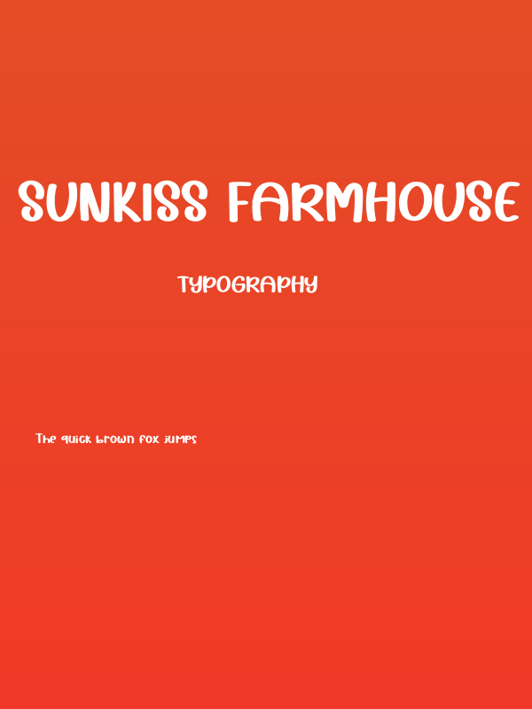 Sunkiss Farmhouse Poster