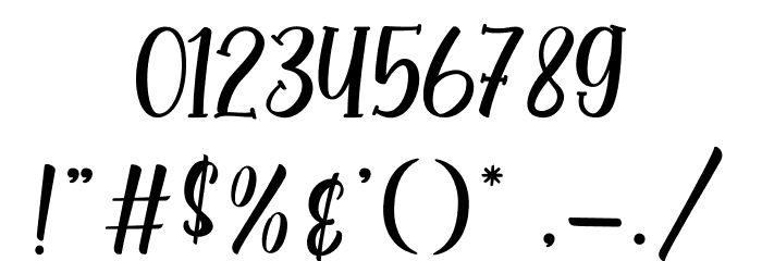 Sunkiss Script Font OTHER CHARS