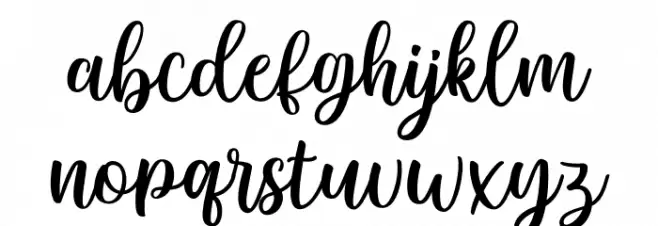 Sunkiss Script Font Litere mici