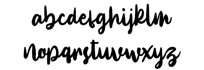 Sunkiss Font LOWERCASE