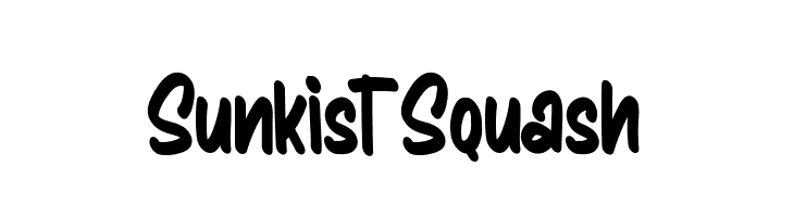 Sunkist Squash  Free Fonts Download