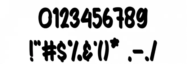 Sunkist Squash Font OTHER CHARS