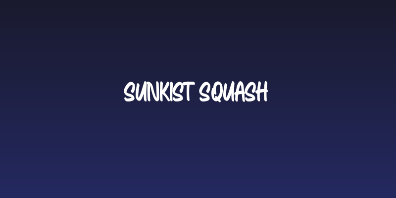 Sunkist Squash Social Header