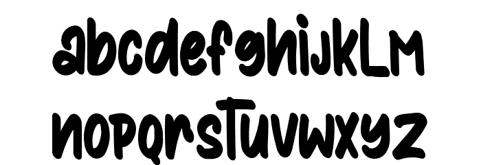 Sunkist Squash Font LOWERCASE