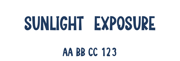 Sunlight  Exposure Font Preview