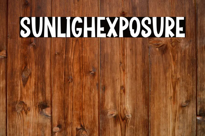 Sunlight  Exposure Example 1