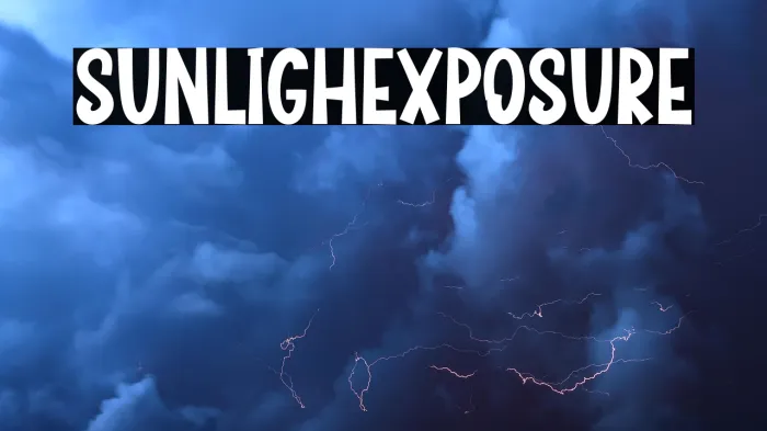 Sunlight  Exposure Example 2