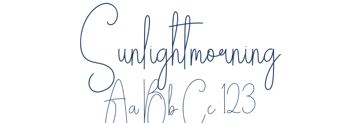 Sunlightmorning Font Preview