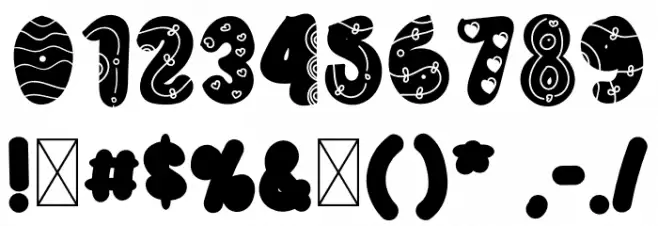 Sunlove Font OTHER CHARS