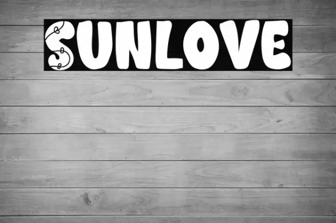 Sunlove Font examples