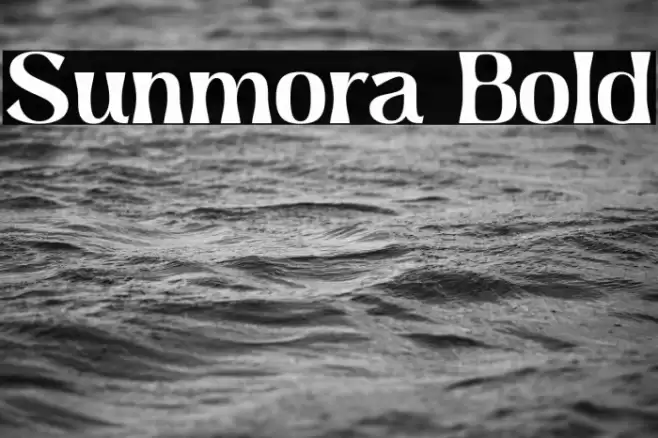 Sunmora Bold Font examples