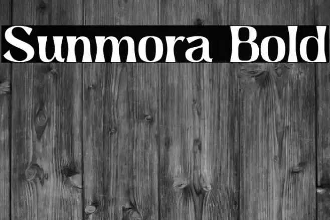 Sunmora Bold Font examples
