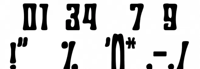 Sunmori Party Font OTHER CHARS