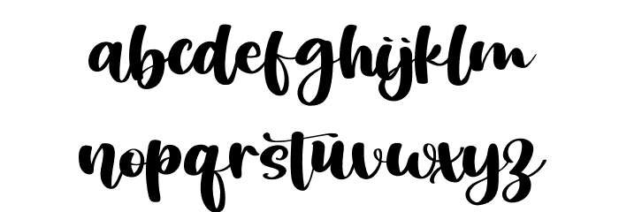Sunnday Font LOWERCASE