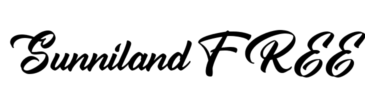 Sunniland FREE  フリーフォントのダウンロード