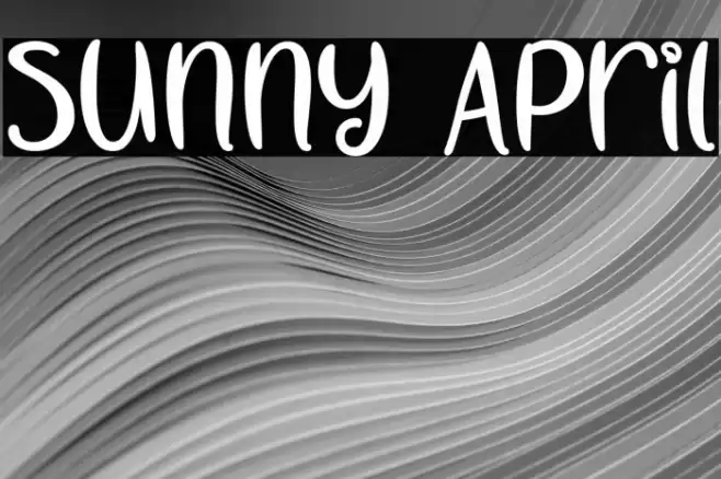 Sunny April Font examples