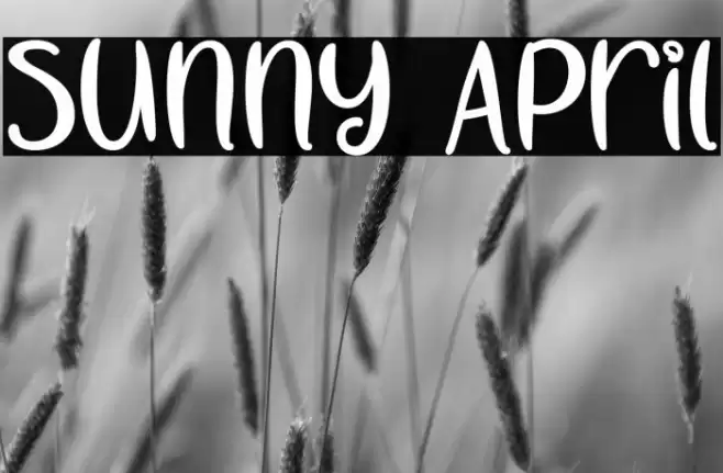 Sunny April Font examples