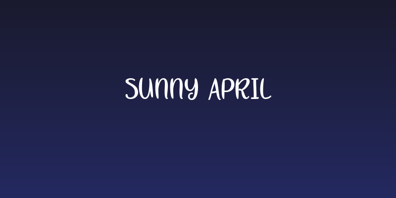 Sunny April Social Header