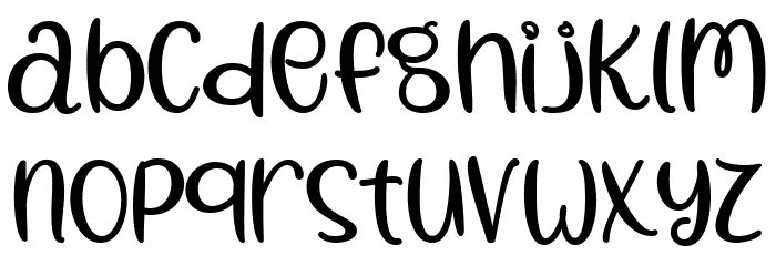 Sunny April Font LOWERCASE