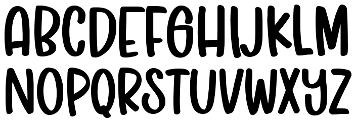 Sunny Beach Font UPPERCASE