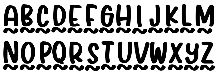 Sunny Beach Font LOWERCASE