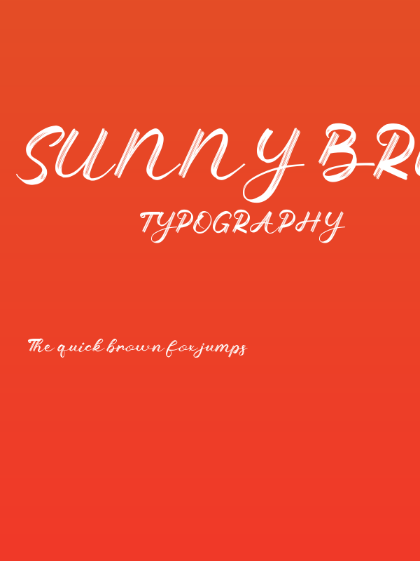 Sunny Brush Poster