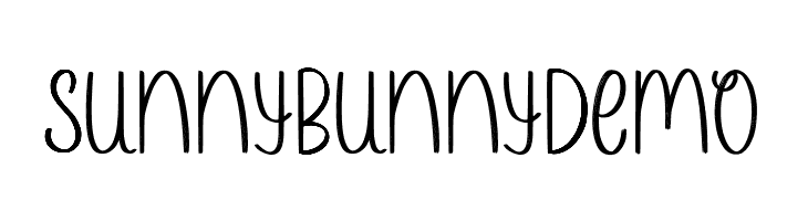Sunny Bunny Demo  Fuentes Gratis Descargar