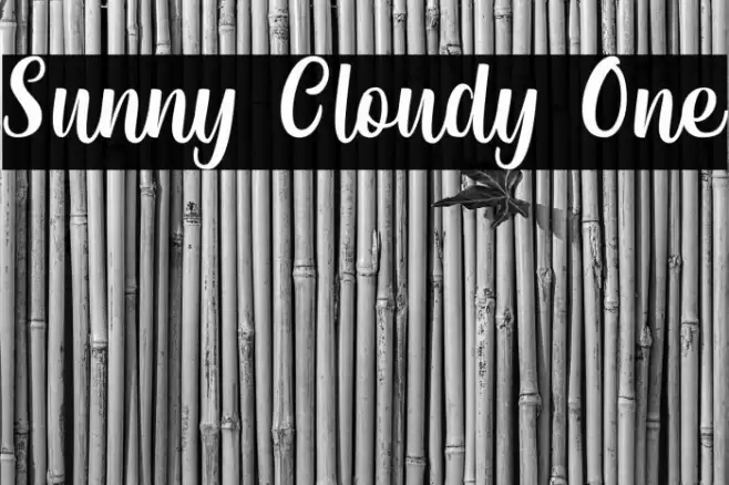 Sunny Cloudy One Font examples
