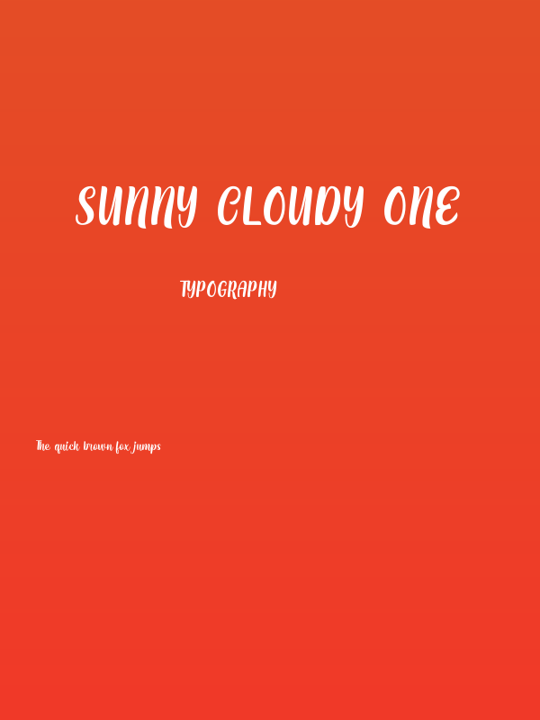 Sunny Cloudy One Poster