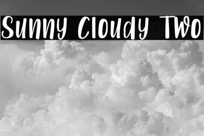 Sunny Cloudy Two Font examples