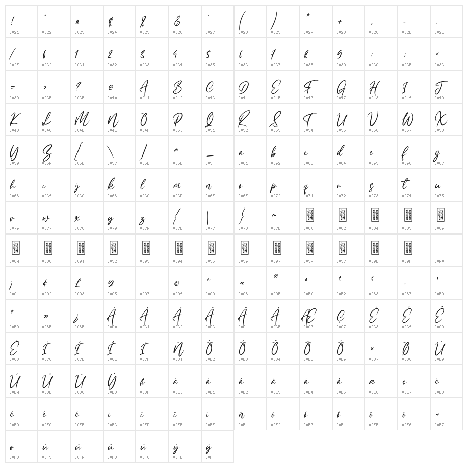 Sunny Coast Character Map