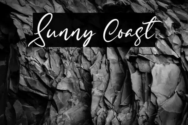 Sunny Coast Font examples