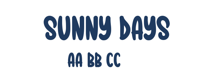 Sunny Days Font Preview