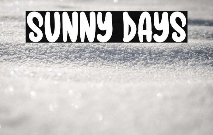 Sunny Days Example 2