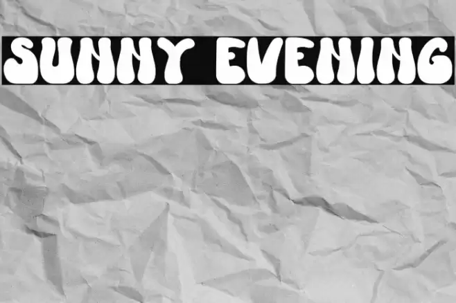 Sunny Evening Font examples