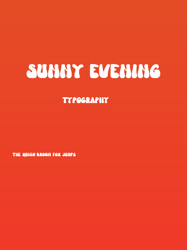Sunny Evening Poster