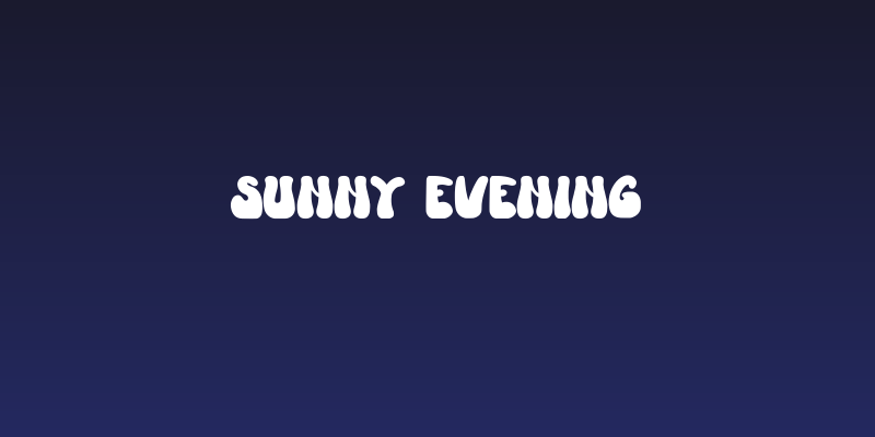 Sunny Evening Social Header